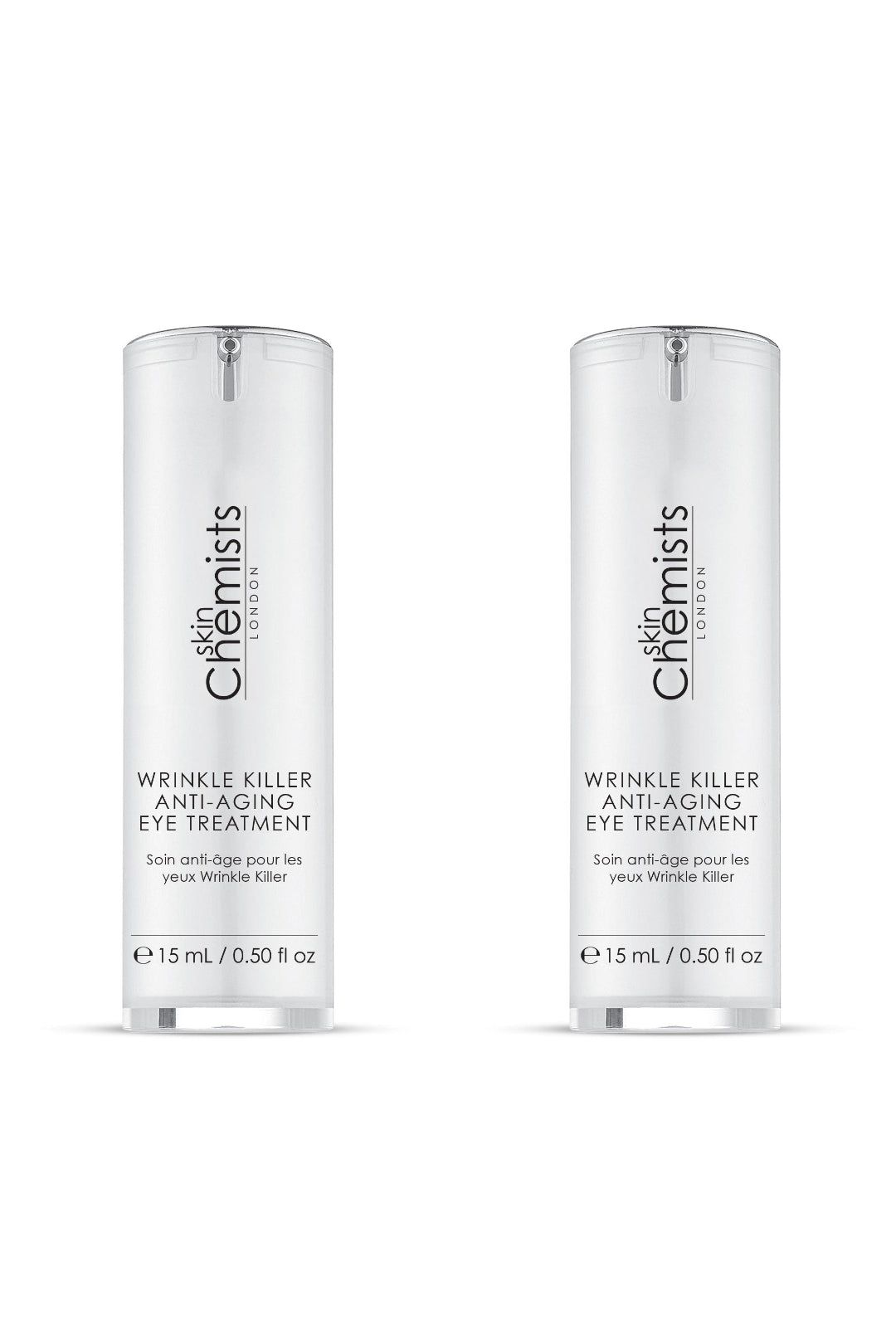 skinChemists professional Wrinkle Killer Anti-Ageing Eye Treatment 15ml x 2 Duo Set image 1