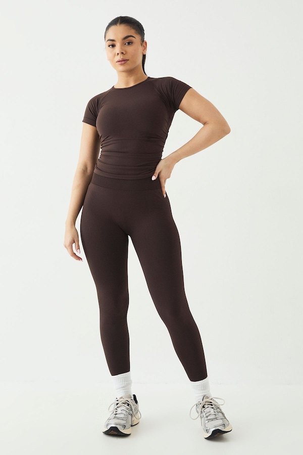 DSGN Studio DSGN Studio Ultra Contour Seamless High Waist Legging Coffee Bean