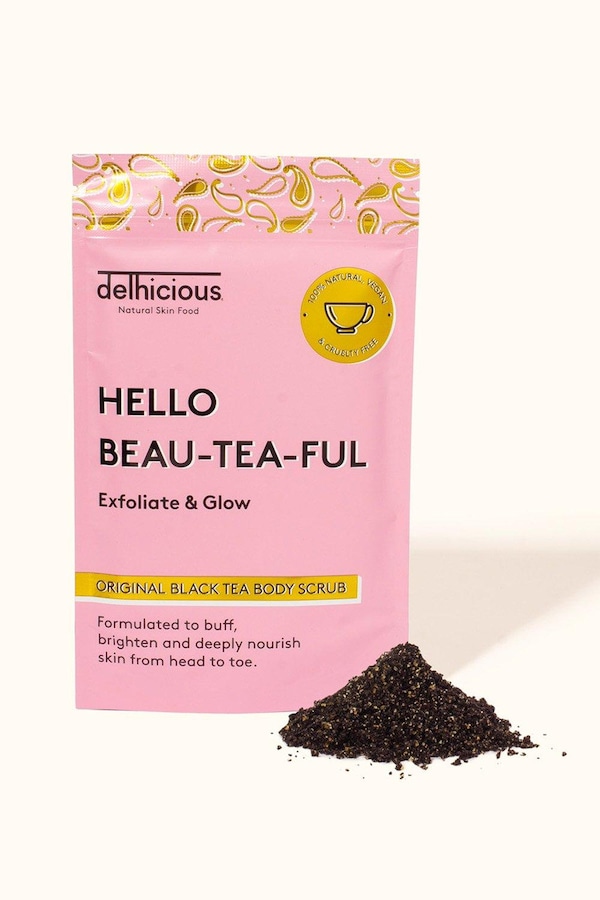 Delhicious Original Black Tea Body Scrub Pink