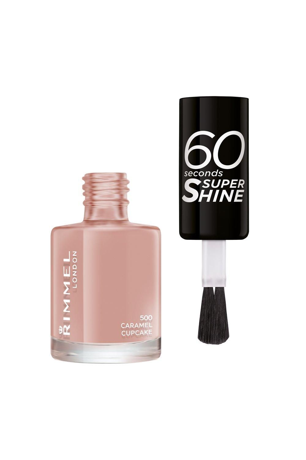 Rimmel London 60 Seconds Super Shine Nail Polish Caramel Cupcake image 3