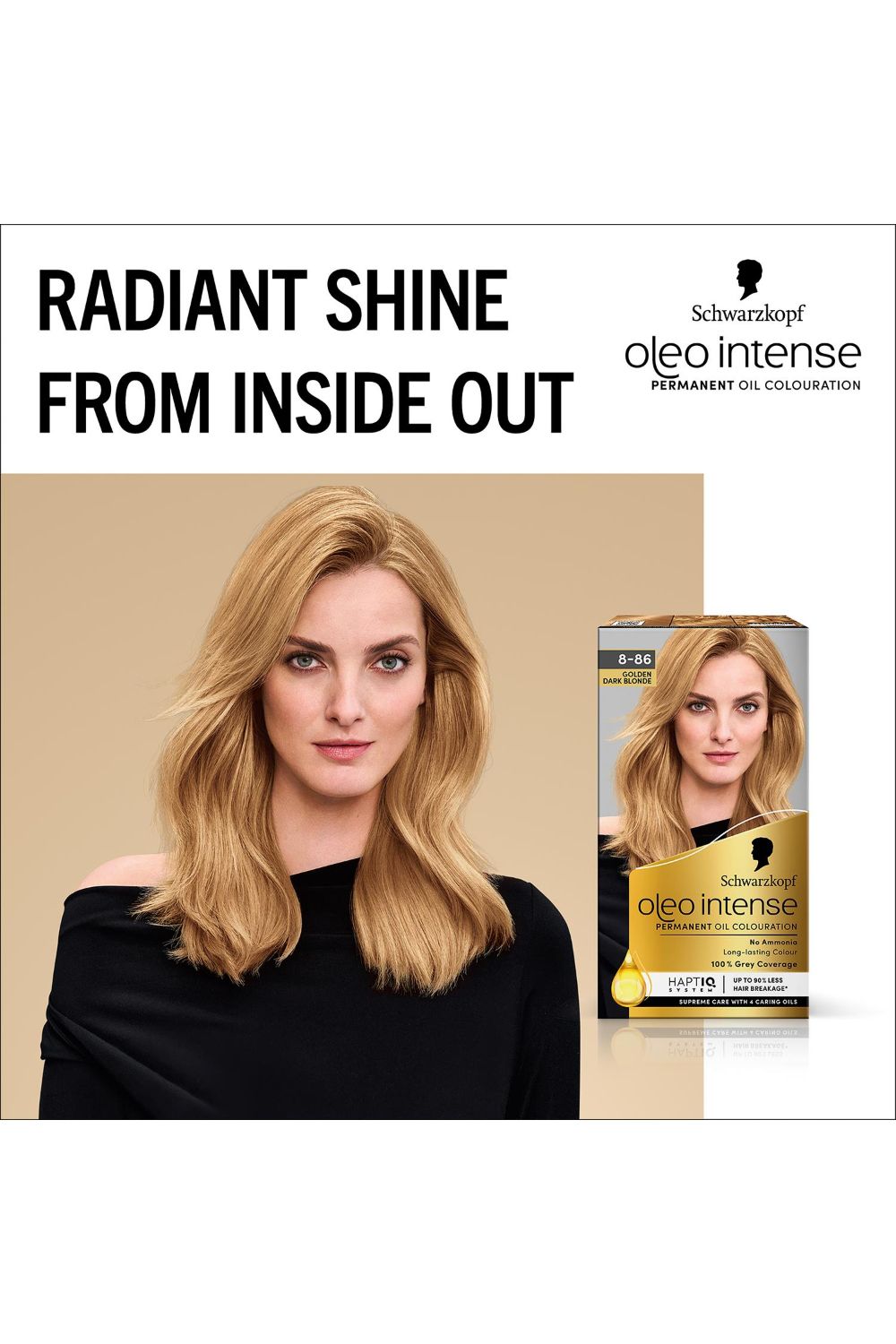Schwarzkopf Oleo Intense 'Permanent Oil Colour Hair Dye' -8-86 Golden Dark Blonde image 2