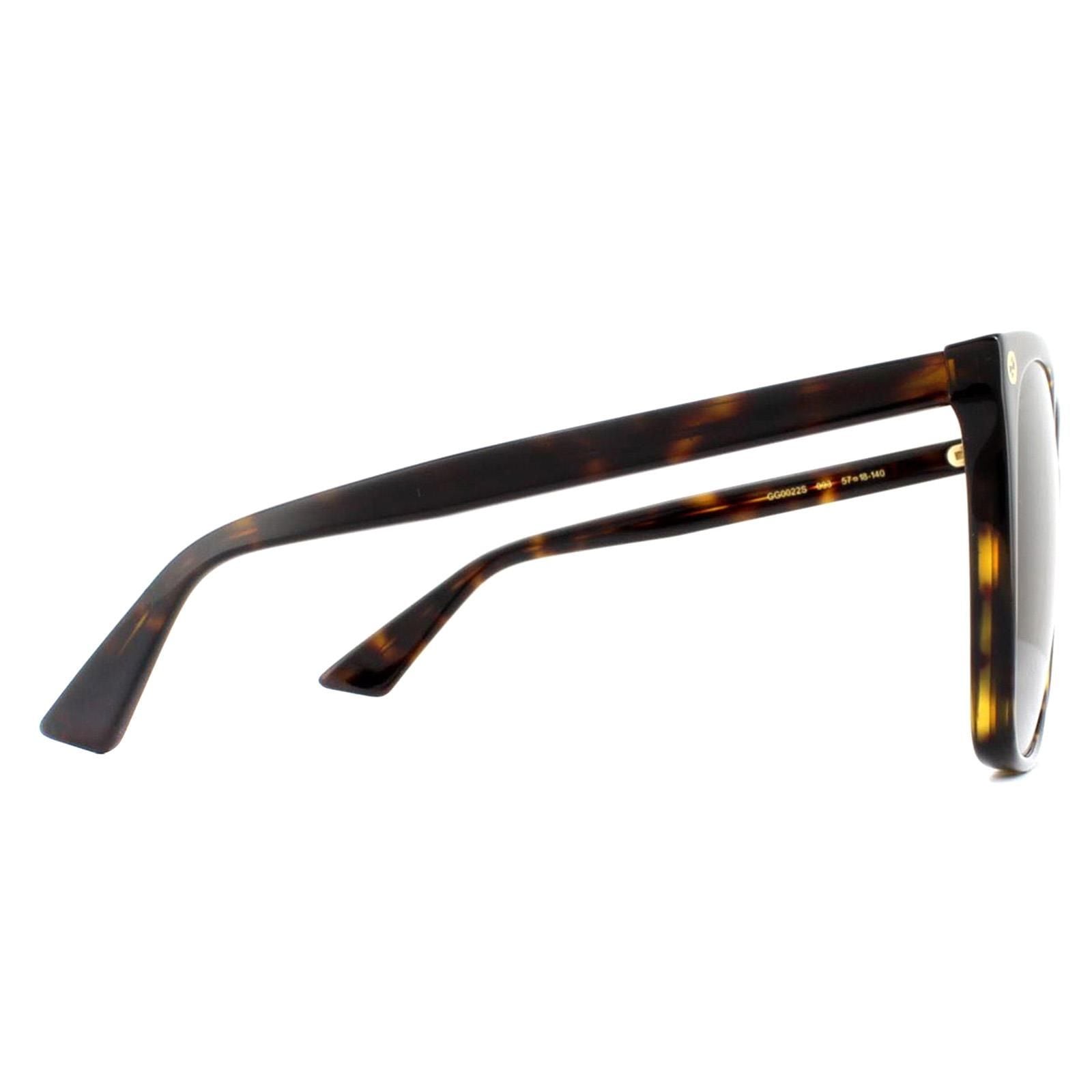 Gucci Cat Eye Havana Grey Gradient Sunglasses image 4