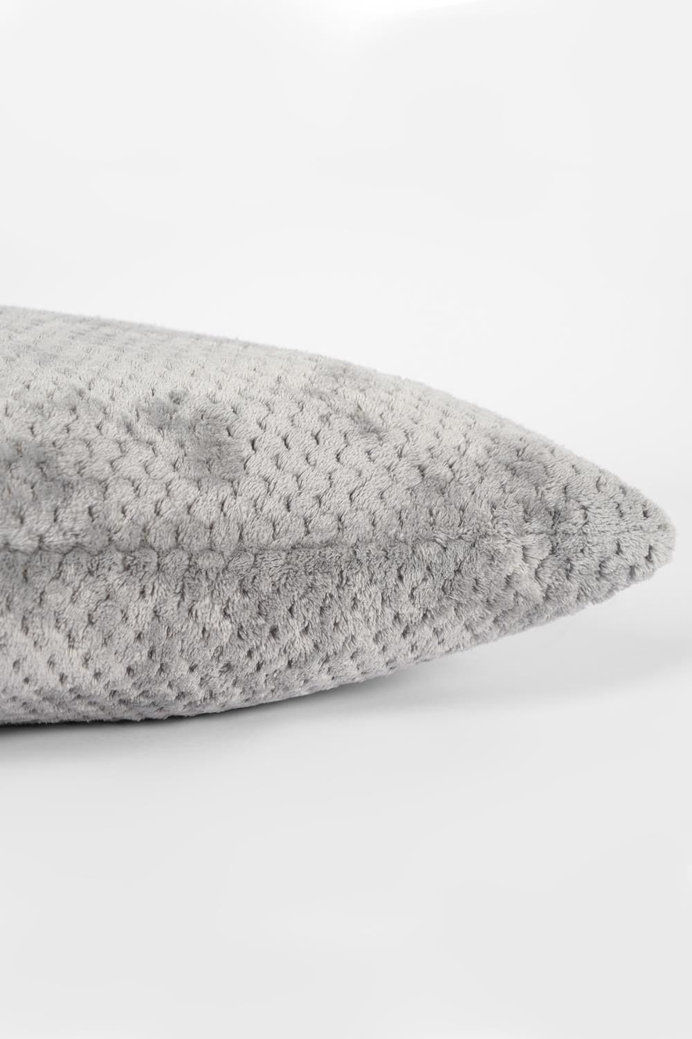 OHS 2 Pack of Waffle Fleece Square Cushion Covers image 2