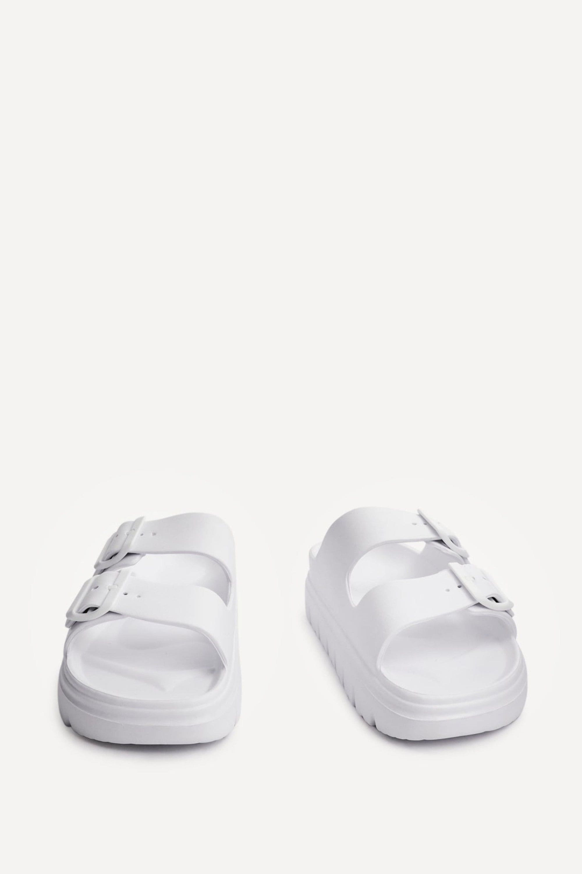 Linzi Sirocco White Platform Slider Sandals image 3
