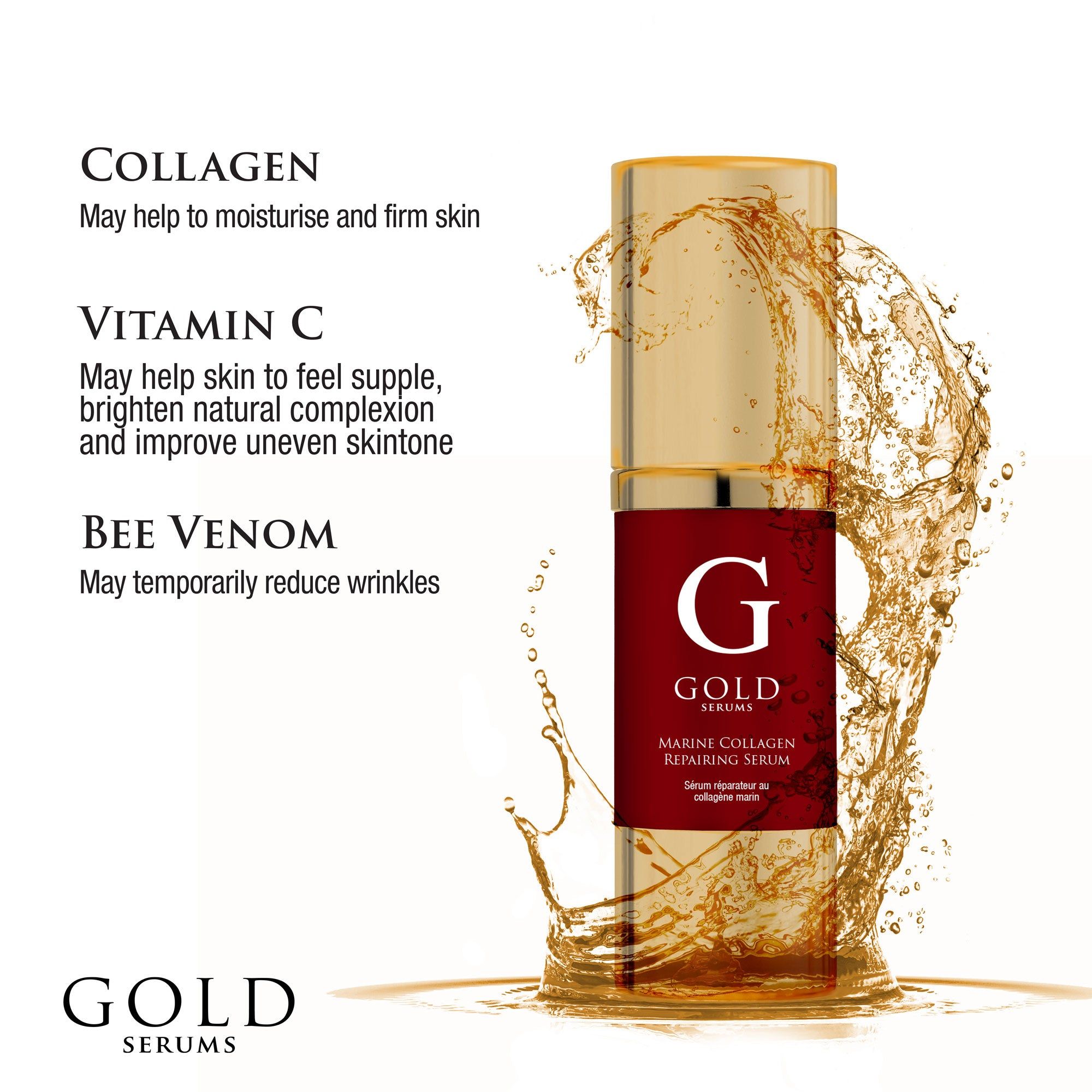 Gold Serums Marine Collagen Repairing Serum 30ml image 3