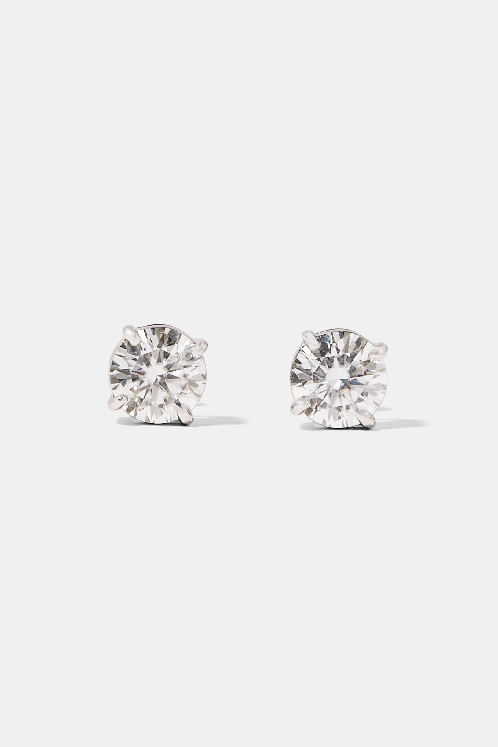 Cernucci Moissanite Stud Earrings - 8mm image 3