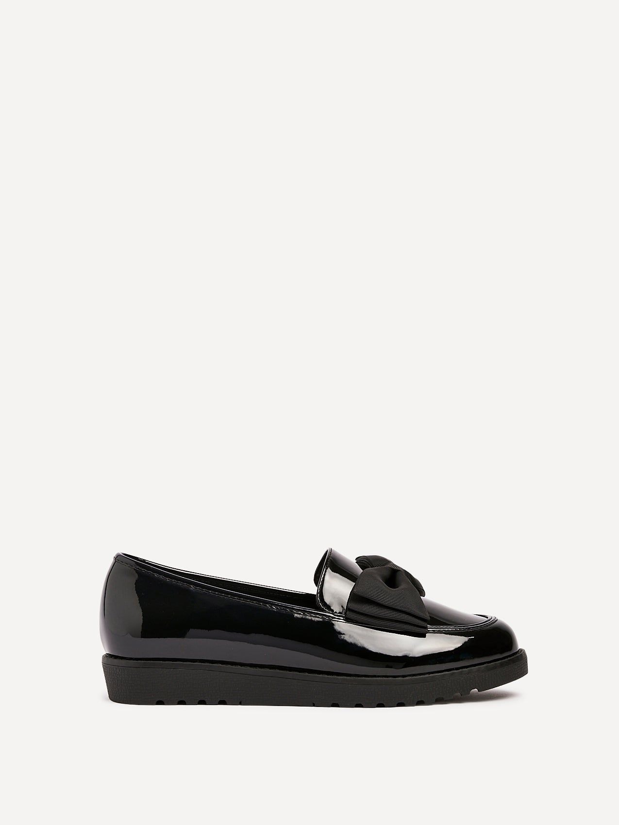 Linzi Violetta Wide Fit Black Patent Loafer