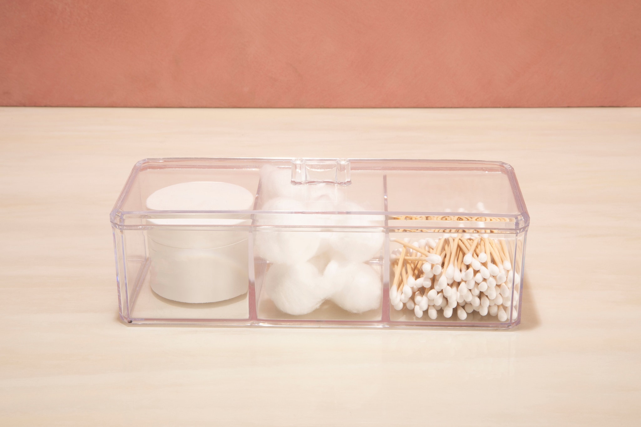 Orsina Beauty 3 Compartment Cosmetics Organiser With Lid image 5