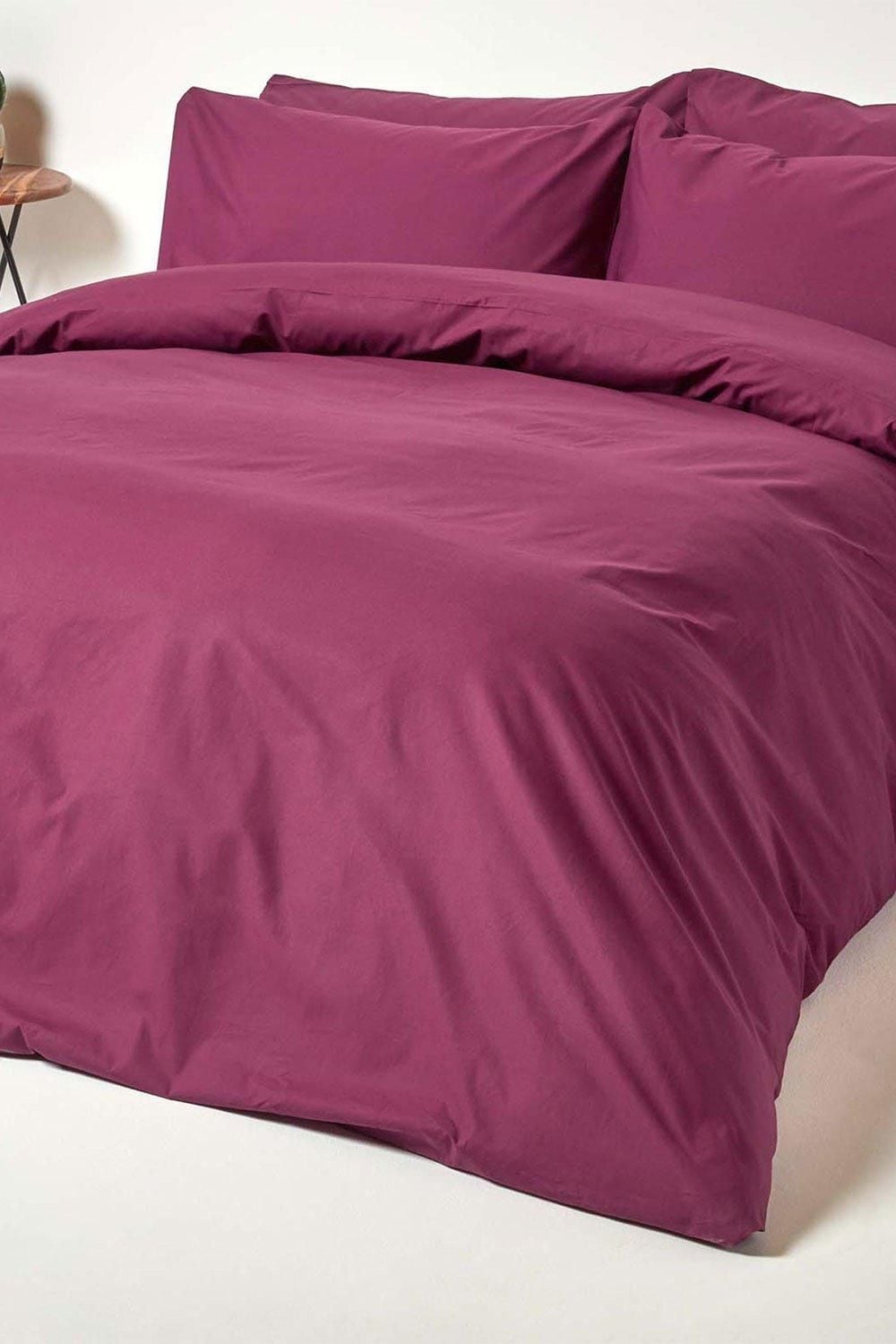 Homescapes Egyptian Cotton Duvet Cover with Pillowcase, 200 TC image 2