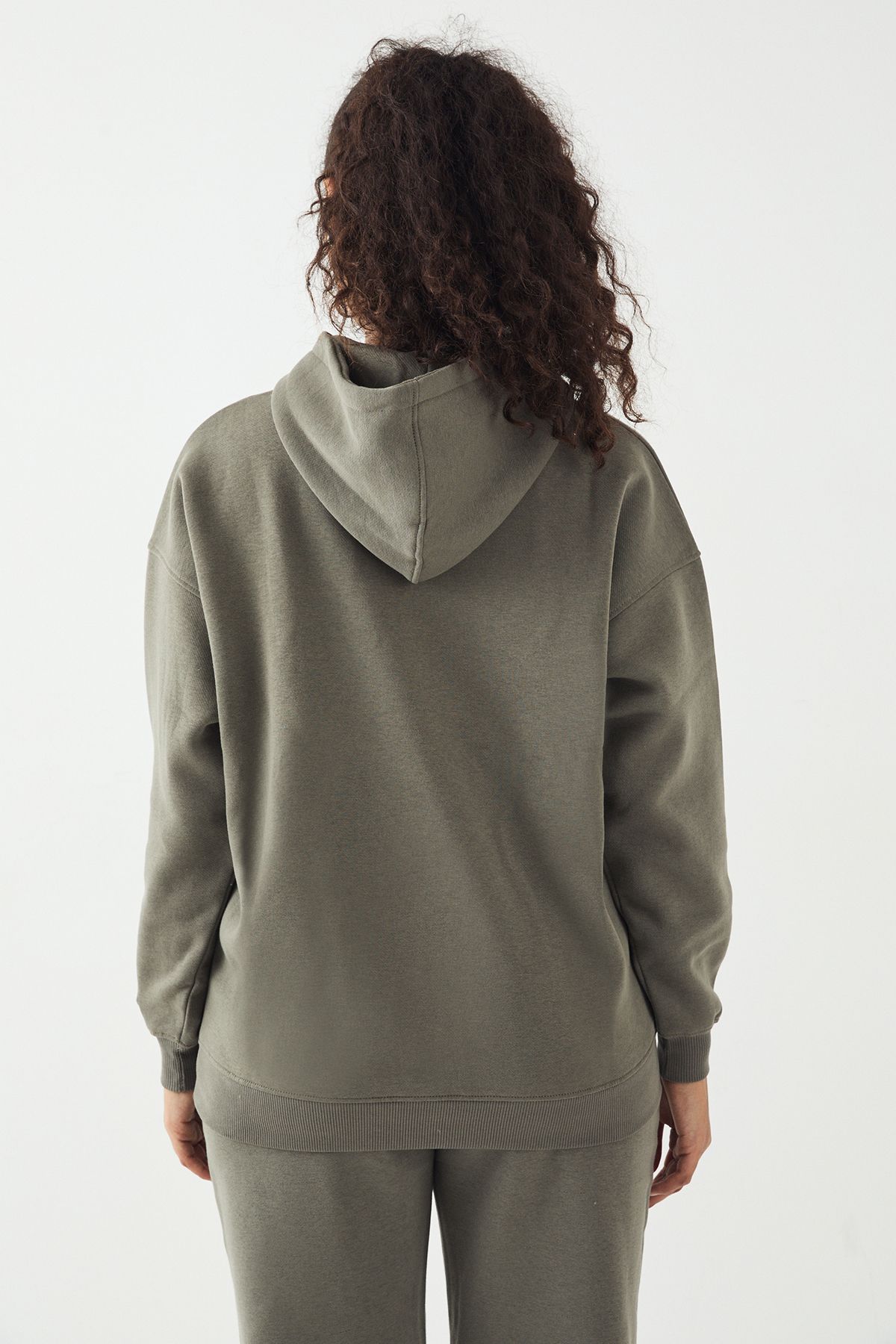 DSGN Studio DSGN Studio Applique Oversized Hoodie Khaki image 2