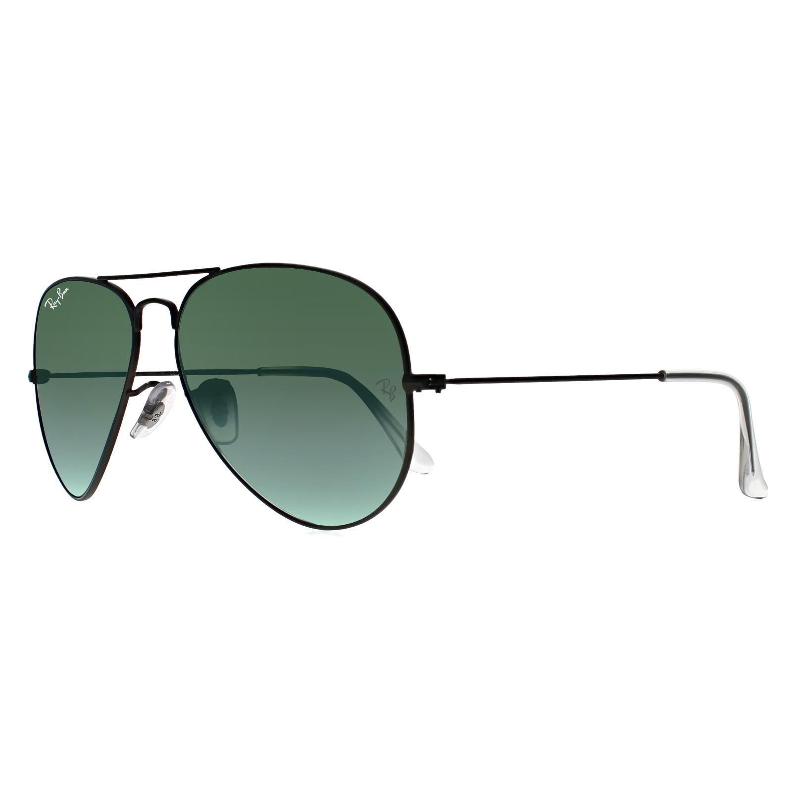Ray-Ban Aviator Silver Polarized Green Silver Mirror Aviator 3025 Sunglasses image 2