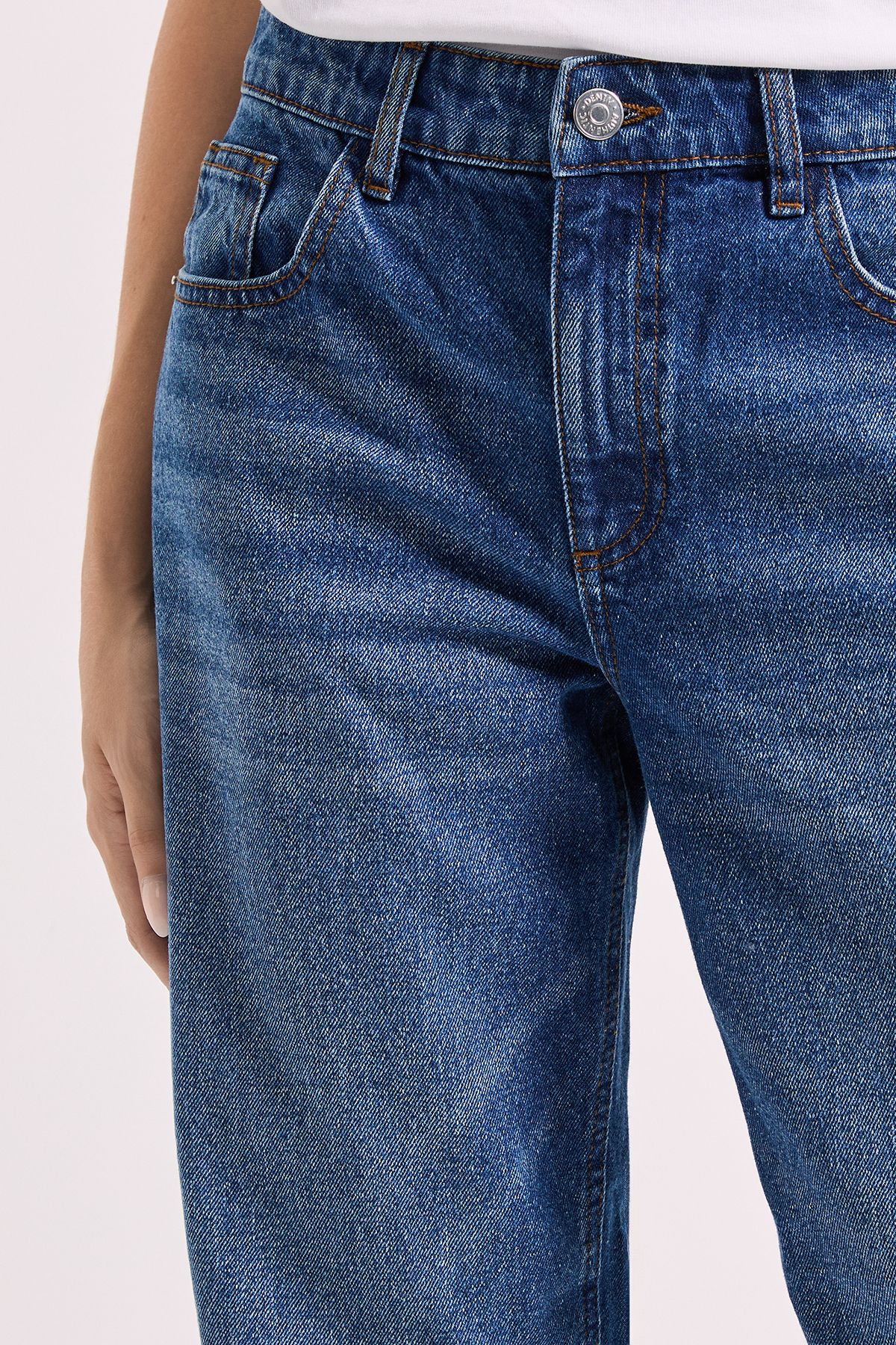 Dorothy Perkins Boyfriends Ankle Grazer Fold Up Jeans Indigo image 5