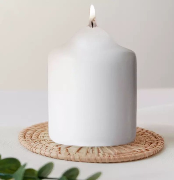 Marco Paul Ivory Unscented Pillar Candle