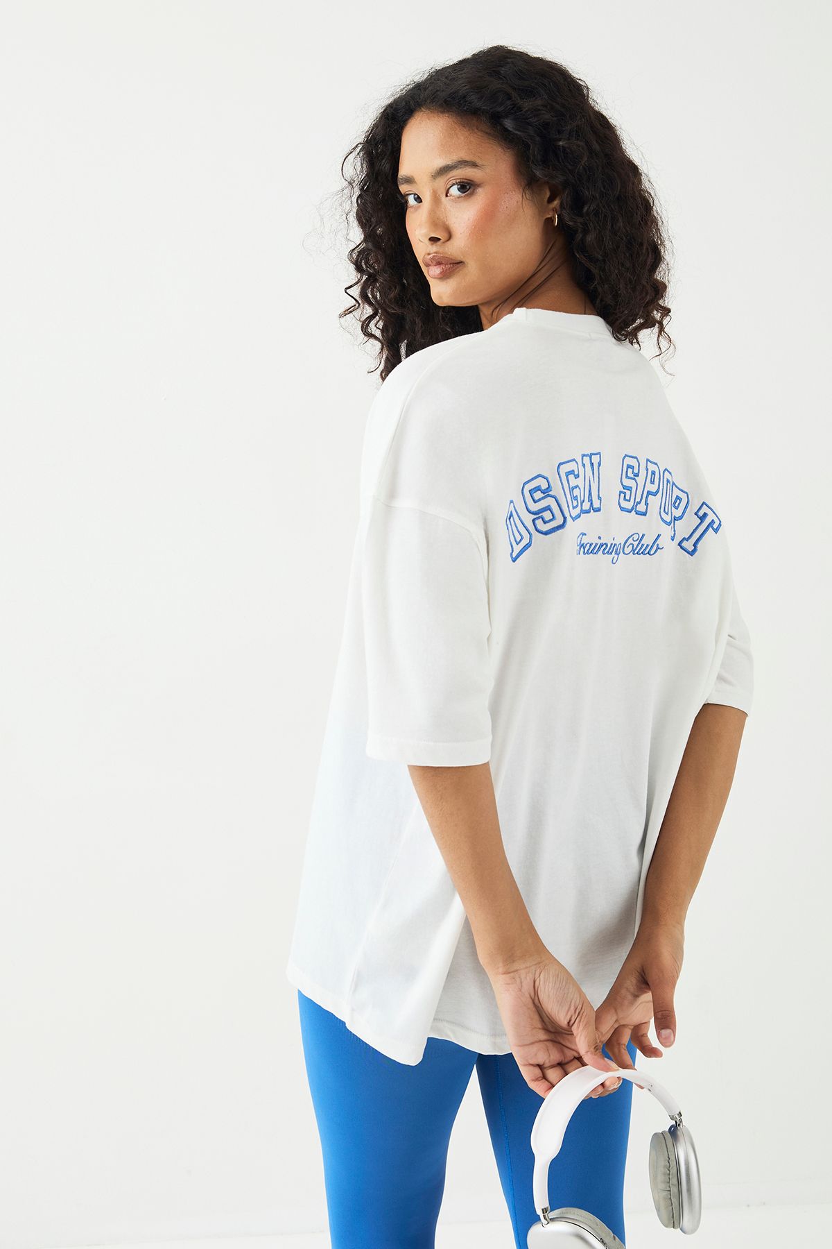 DSGN Studio DSGN Studio Sport Training Club Oversized T-Shirt White