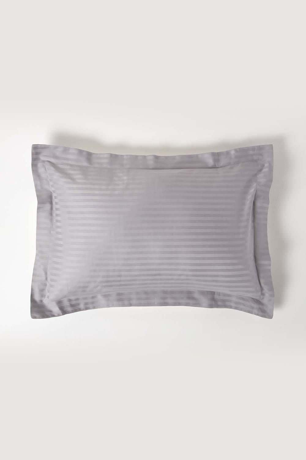 Homescapes Egyptian Cotton Satin Stripe Oxford Pillowcase 330 TC image 1