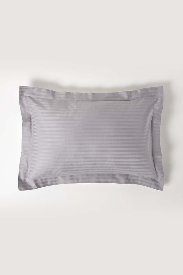 Homescapes Egyptian Cotton Satin Stripe Oxford Pillowcase 330 TC