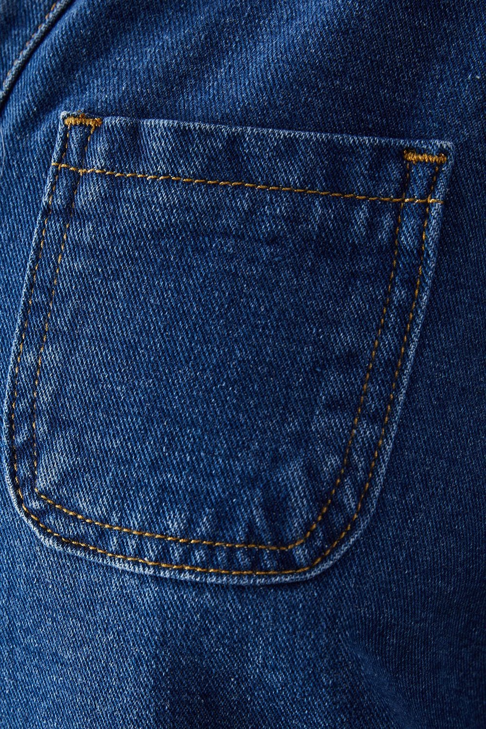 Warehouse Denim Overhead Shirt Dress Mid Wash image 5