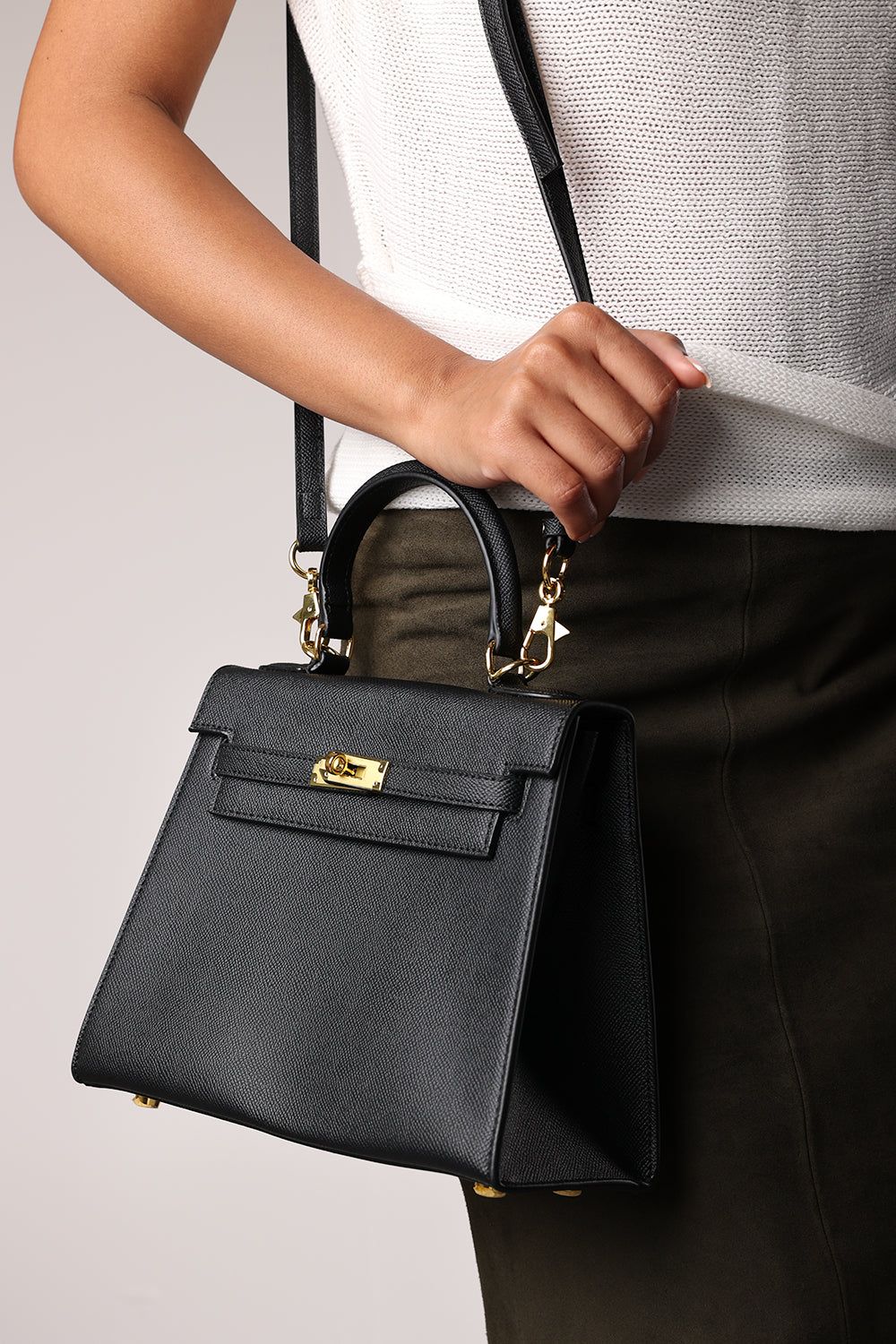 Where's That From 'Lluvia' Top Handle Satchel Mini Tote Bag with Turn-Lock Closure image 8