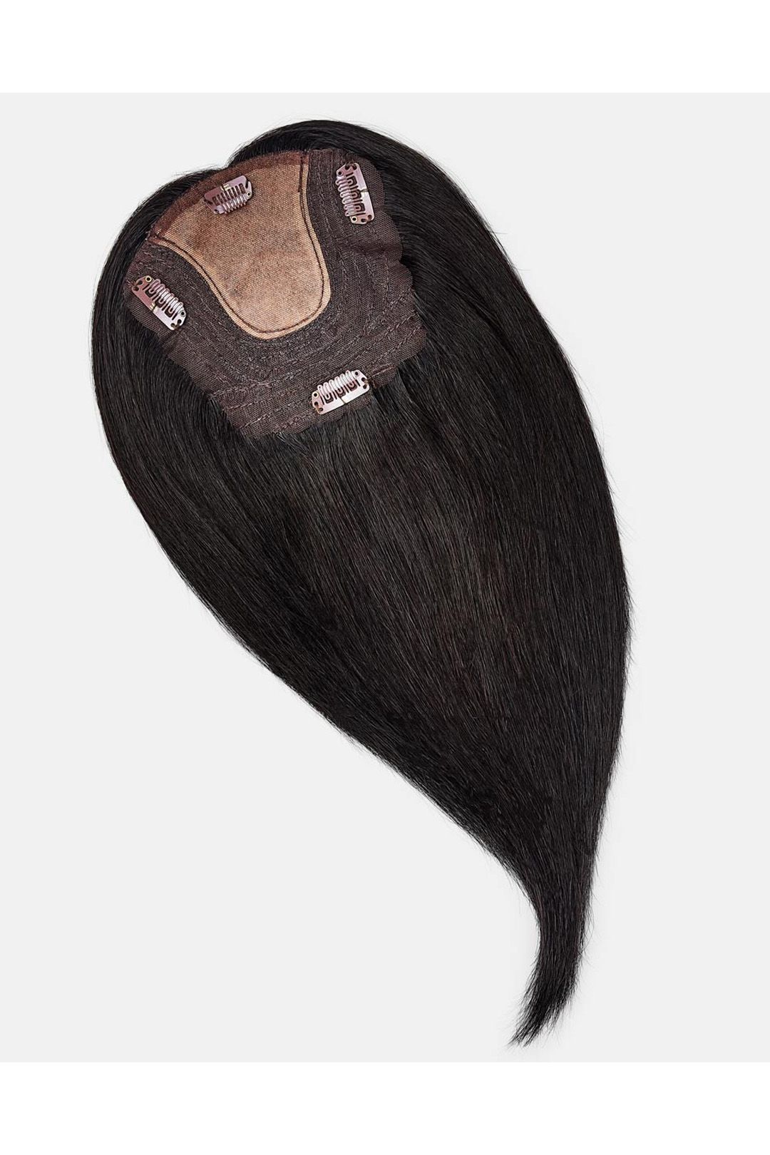 Beauty Works Beauty Works custom clip-in Fringe Topper 55g Natural Black image 3