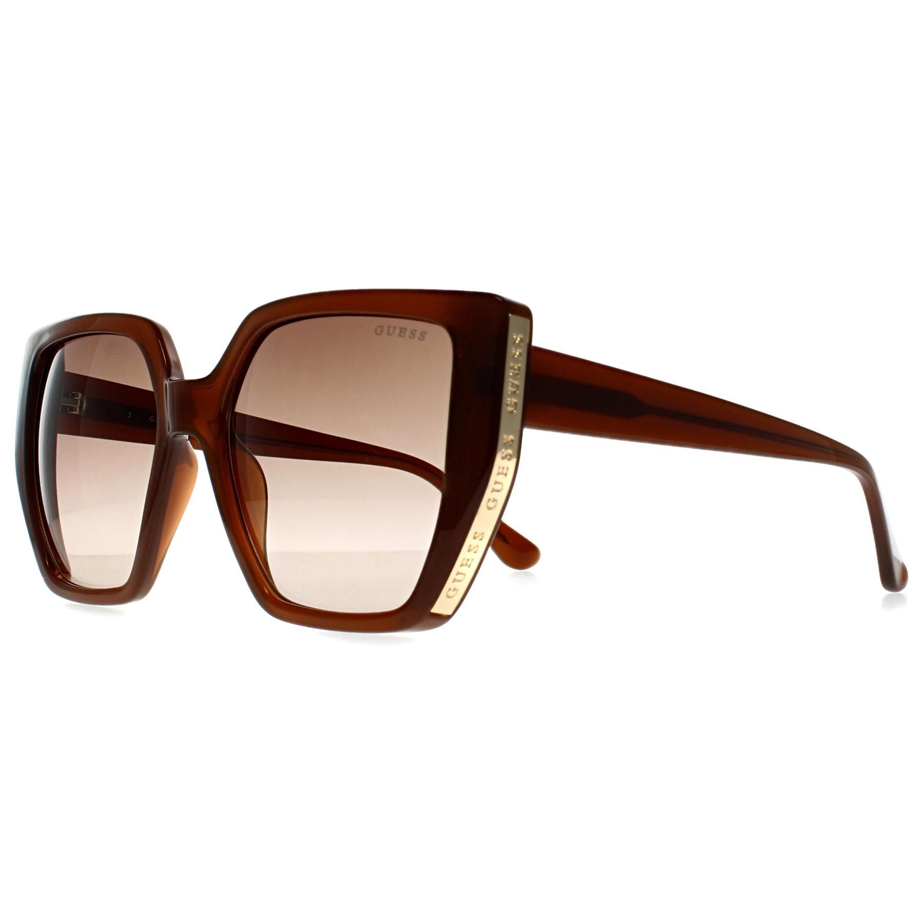 Guess Cat Eye Shiny Light Brown Brown Gradient GF6178 image 2