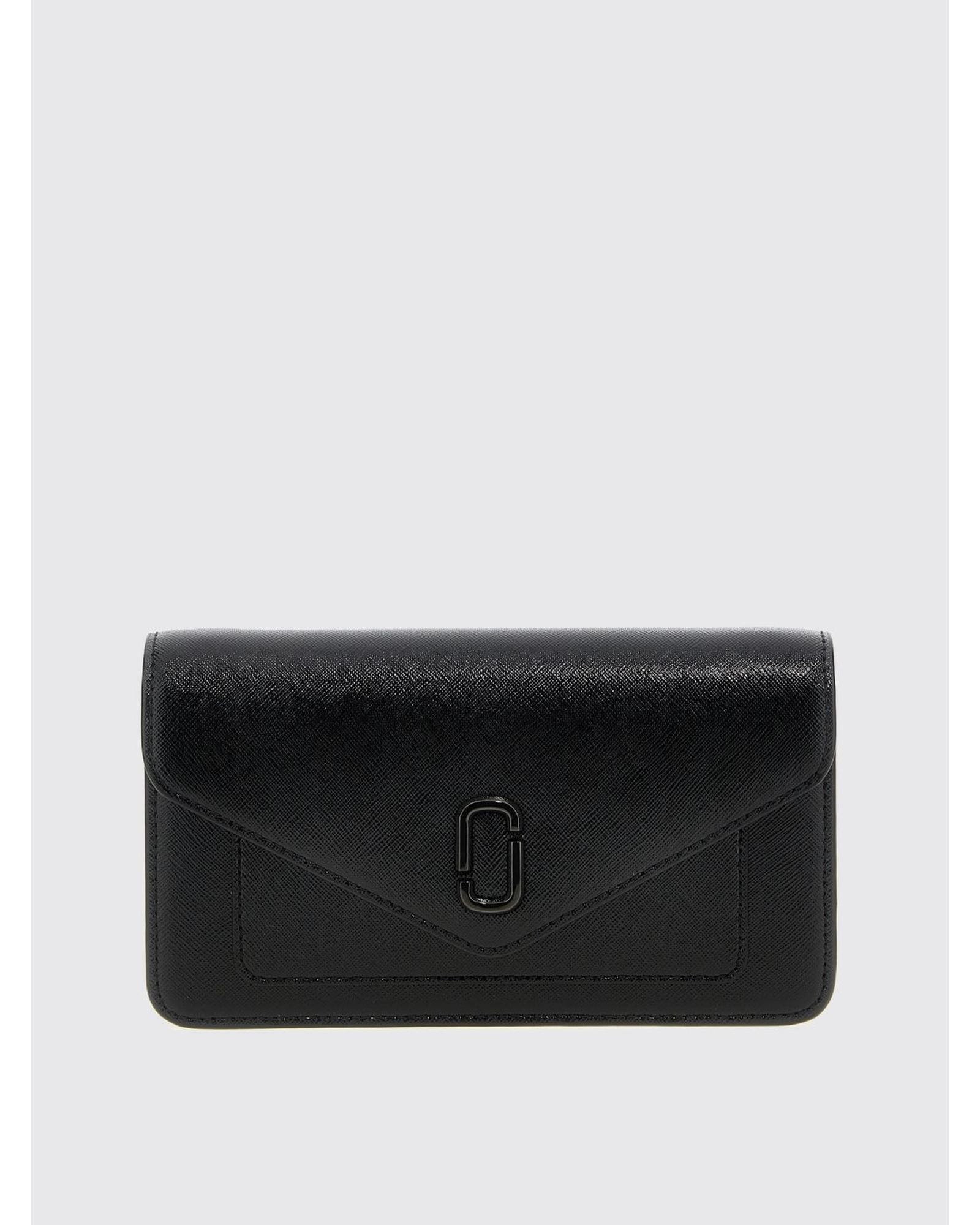 Marc Jacobs Softshot Envelope Wallet Leather Wo - Black Clutch Bags