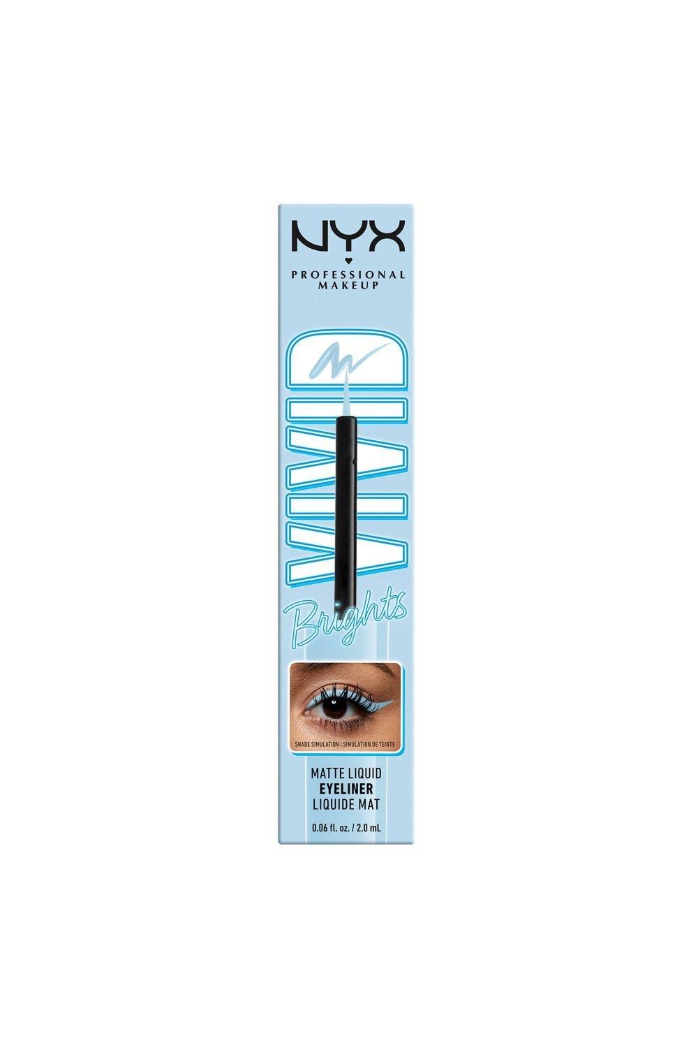 NYX Professional Makeup Vivid Brights Liquid Eyeliner Blue Thang image 4