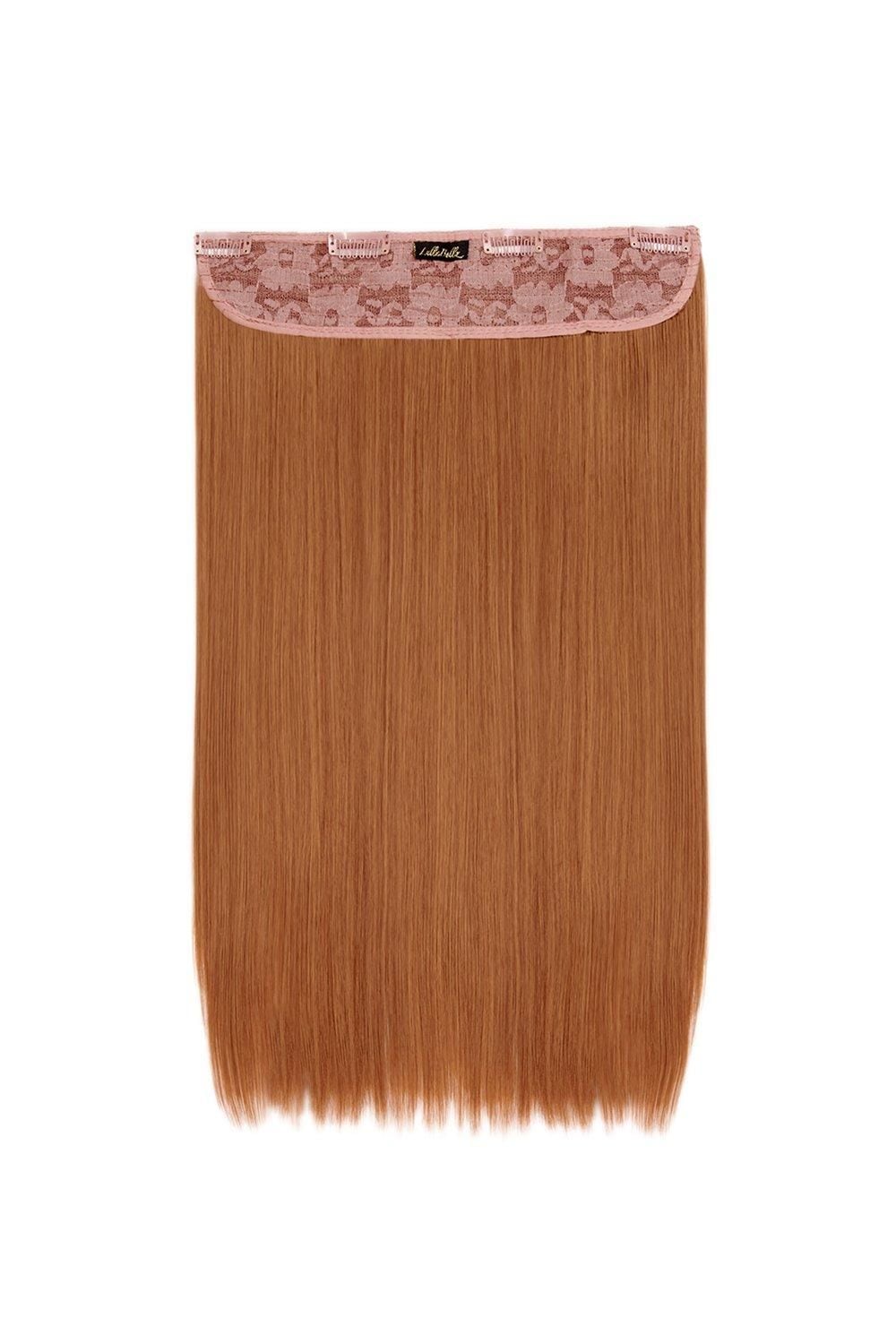 Lullabellz Thick 18 1 Piece Straight Clip In Hair Extensions Mixed Auburn image 1
