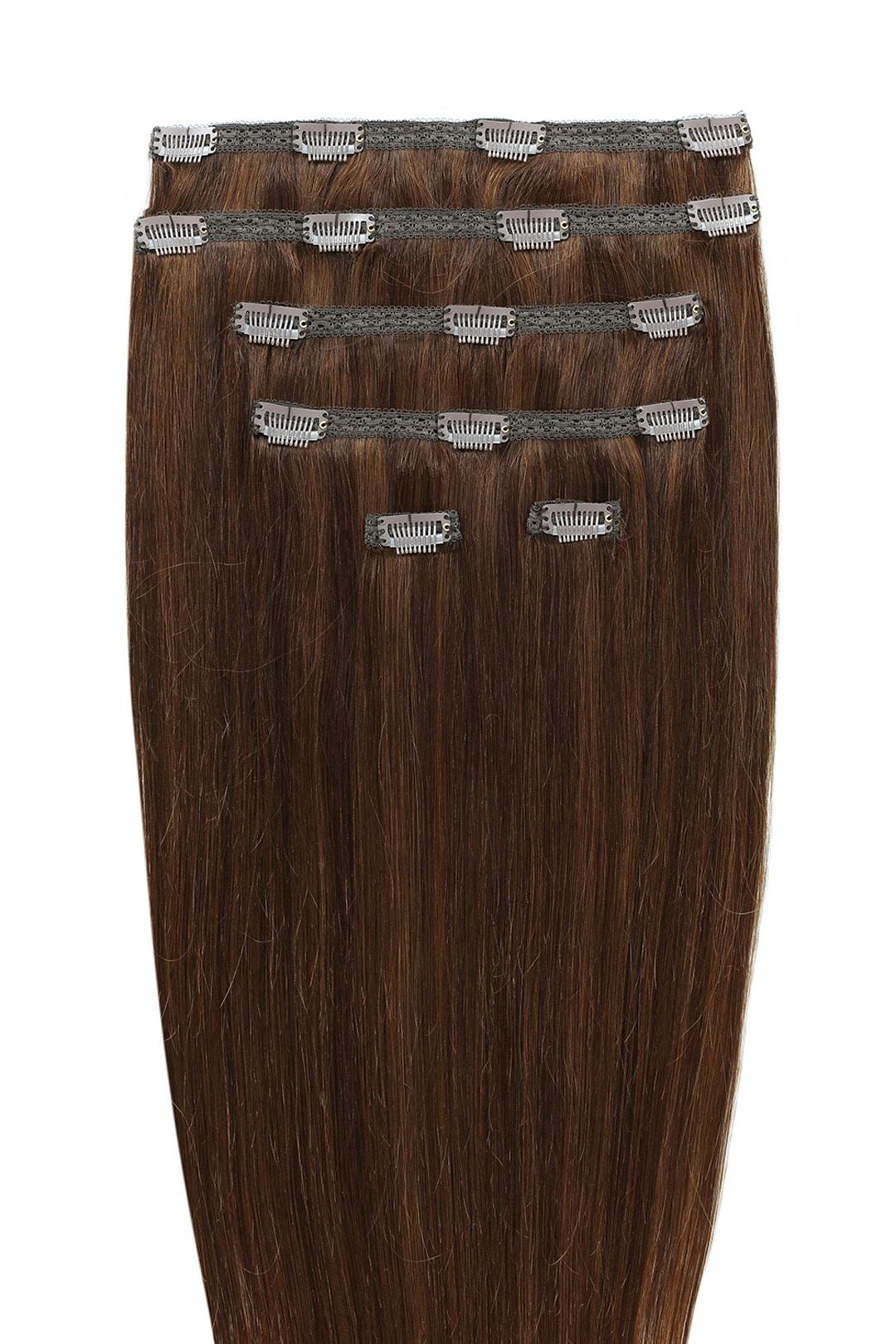 Beauty Works 18" Double Hair Set Clip-In Extensions 180g Hot Toffee image 1