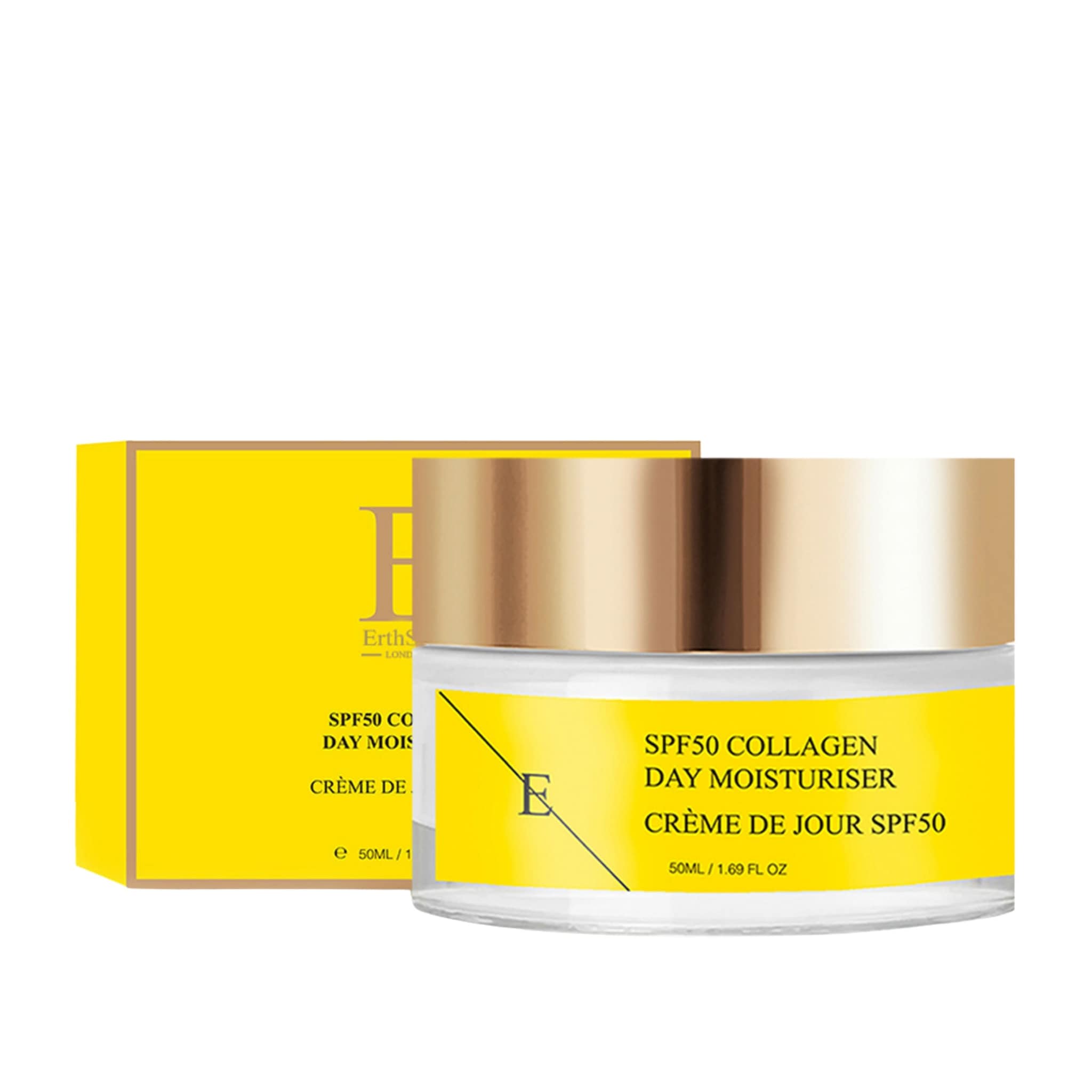 Erth Skin London Collagen Glow Set: SPF Day Cream 50ml + Hydrating Sheet Mask image 3