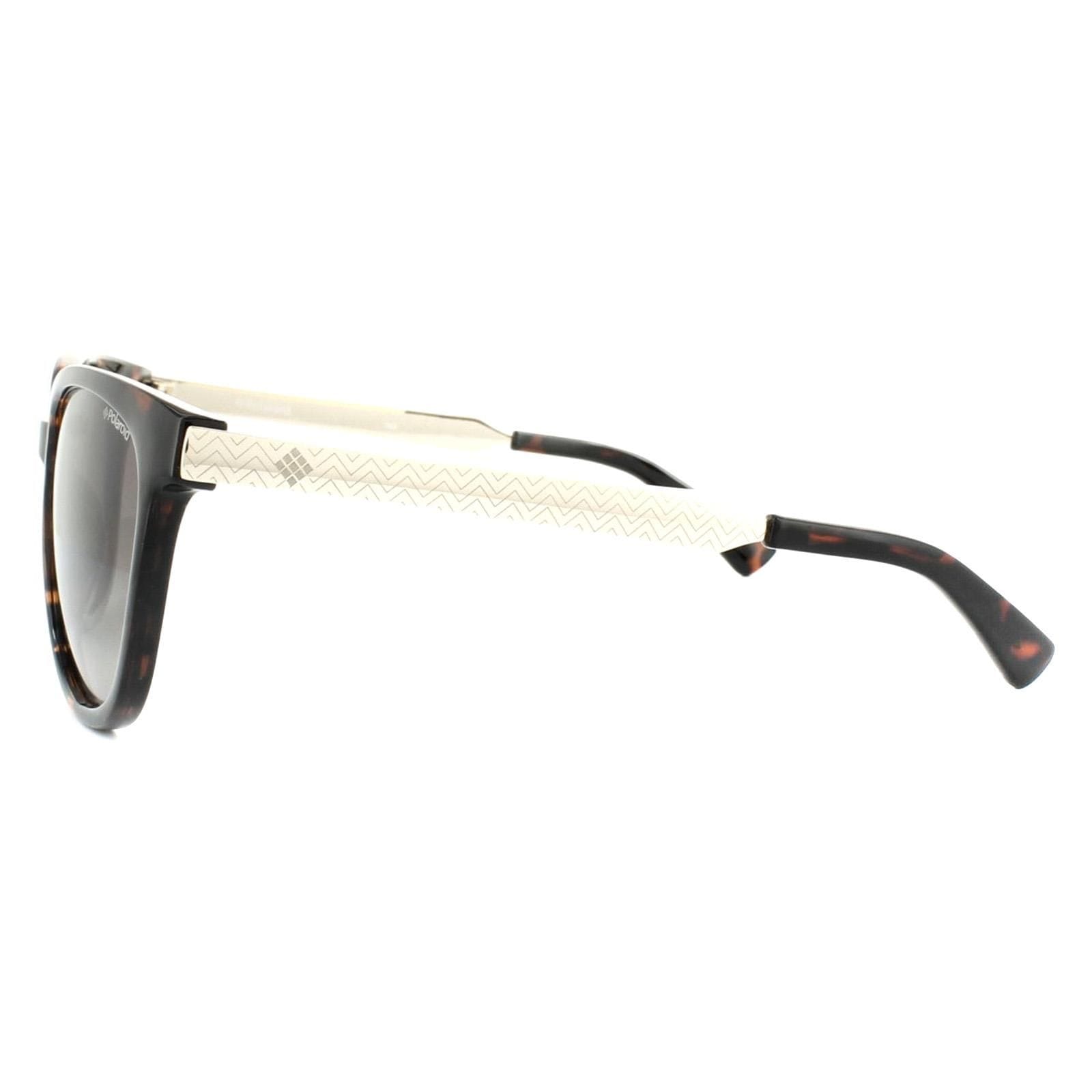 Polaroid Cat Eye Havana Gold Brown Polarized Sunglasses image 3