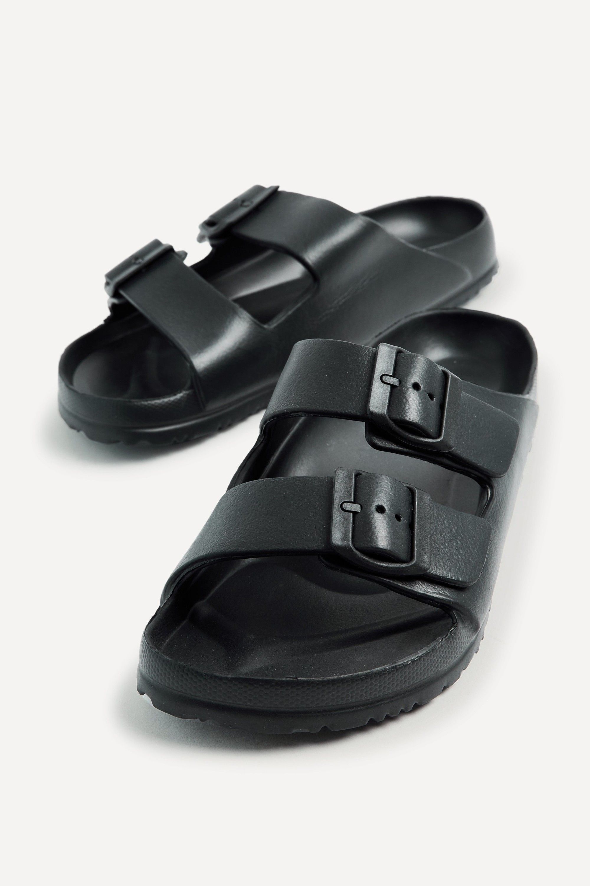 Linzi Candice Black Slip On Slider Sandals image 4