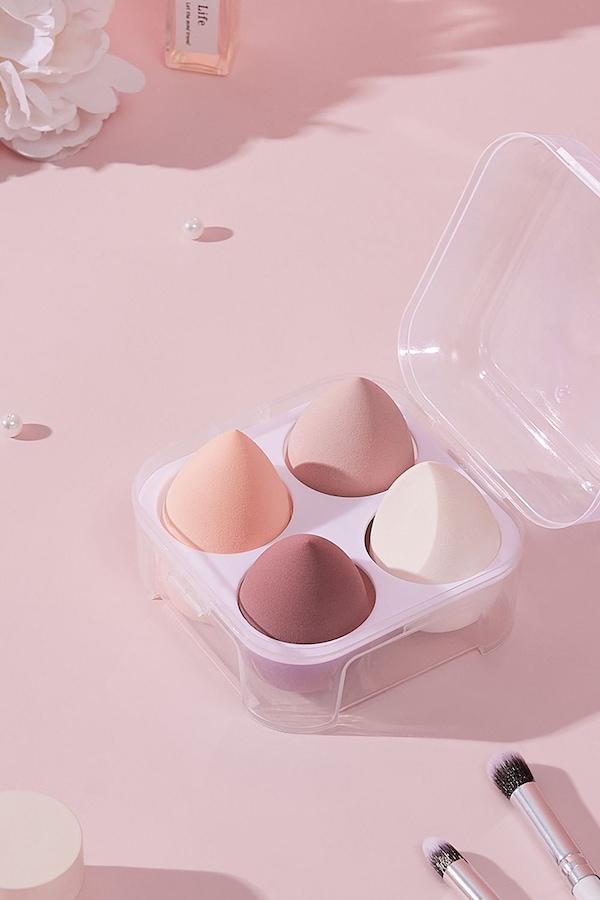 Living and Home 4 Pack Beauty Blender Foundation Sponges Set High Density Makeup Sponge