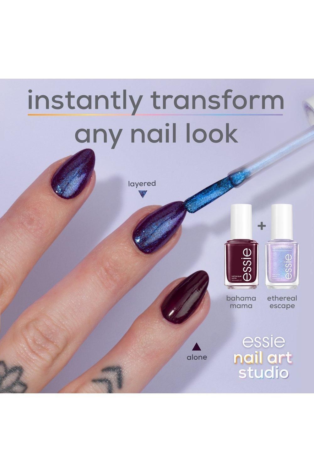 Essie Nail Art Studio Special Effects Nail Polish Topcoat Cosmic Chrome image 6