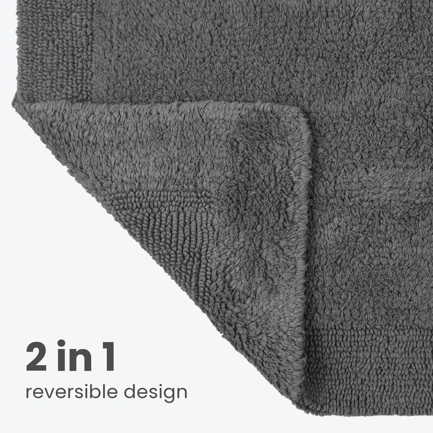 Allure Bath Fashions Elegance Reversible Heavyweight Bath Mat image 4