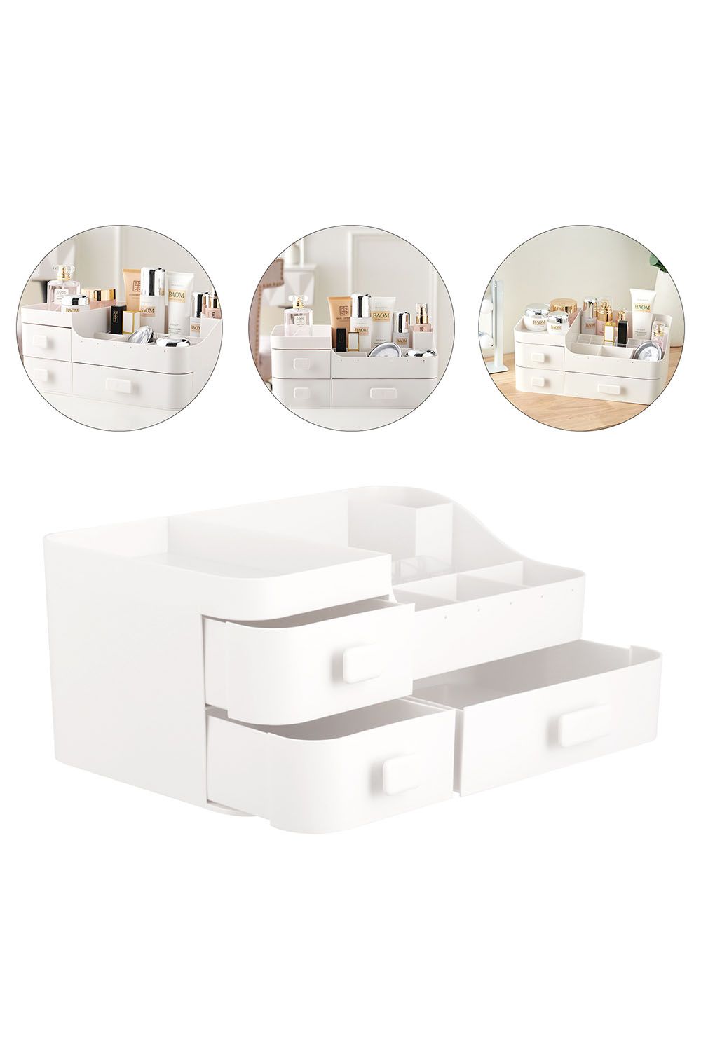 Living and Home Desktop Cosmetic Organizer Storage Box image 2