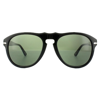 Persol Aviator Black Green Sunglasses