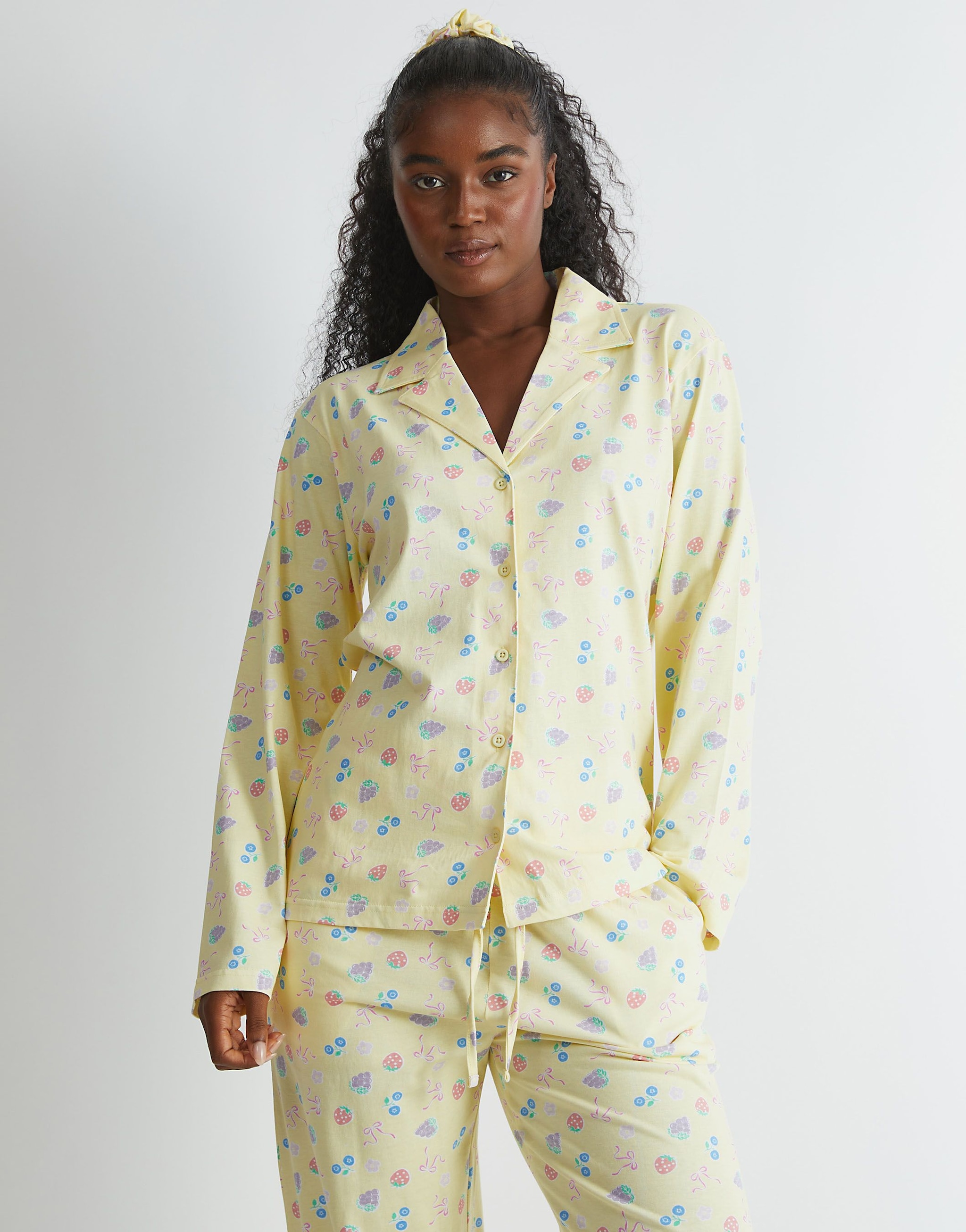 SKINNYDIP Yellow Ditsy Fruit Pyjama Set image 1