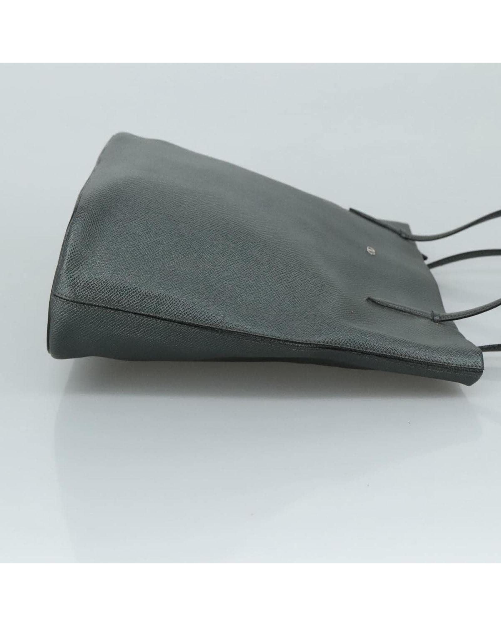 Valentino Preloved Pebbled Leather Tote Wo - Gray Tote Bags image 3