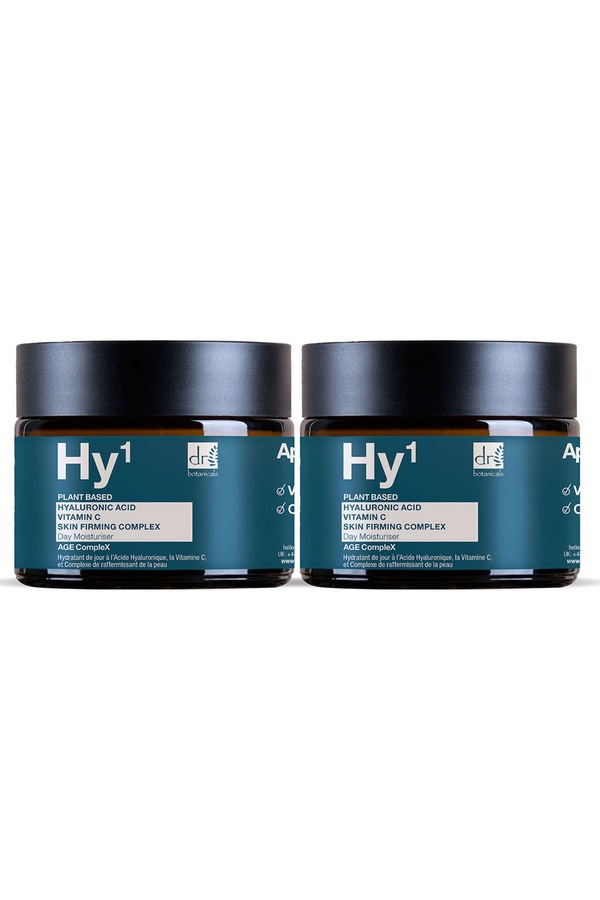 Dr. Botanicals Hyaluronic Acid 1% & Vitamin C 1% & Skin Firming Complex 1% Day Moisturiser 60ml x 2 Duo Pack