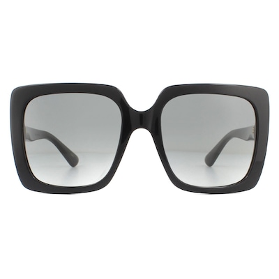 Gucci Square Black Grey Gradient Sunglasses