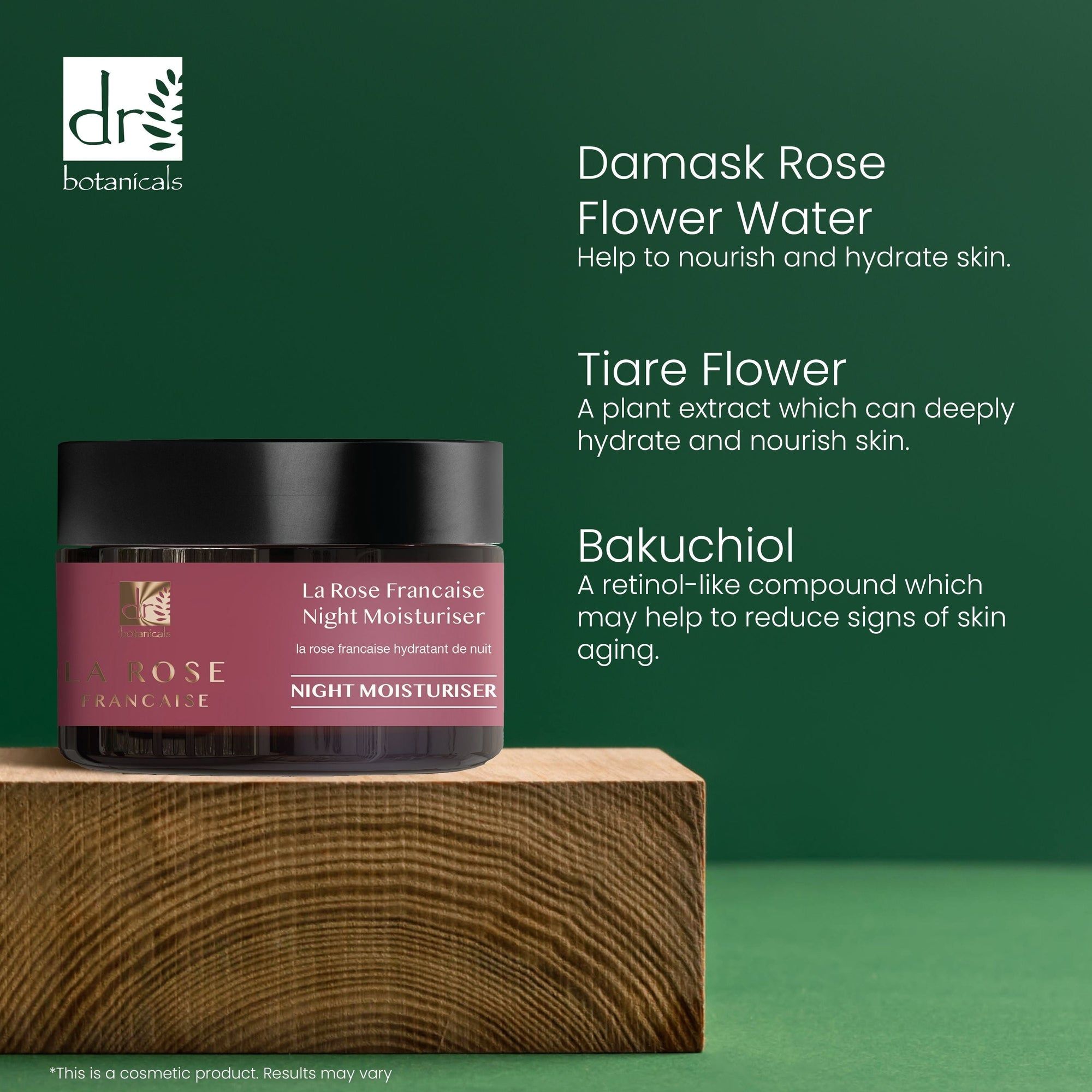 Dr. Botanicals La Rose Française Night Moisturiser 50ml image 5