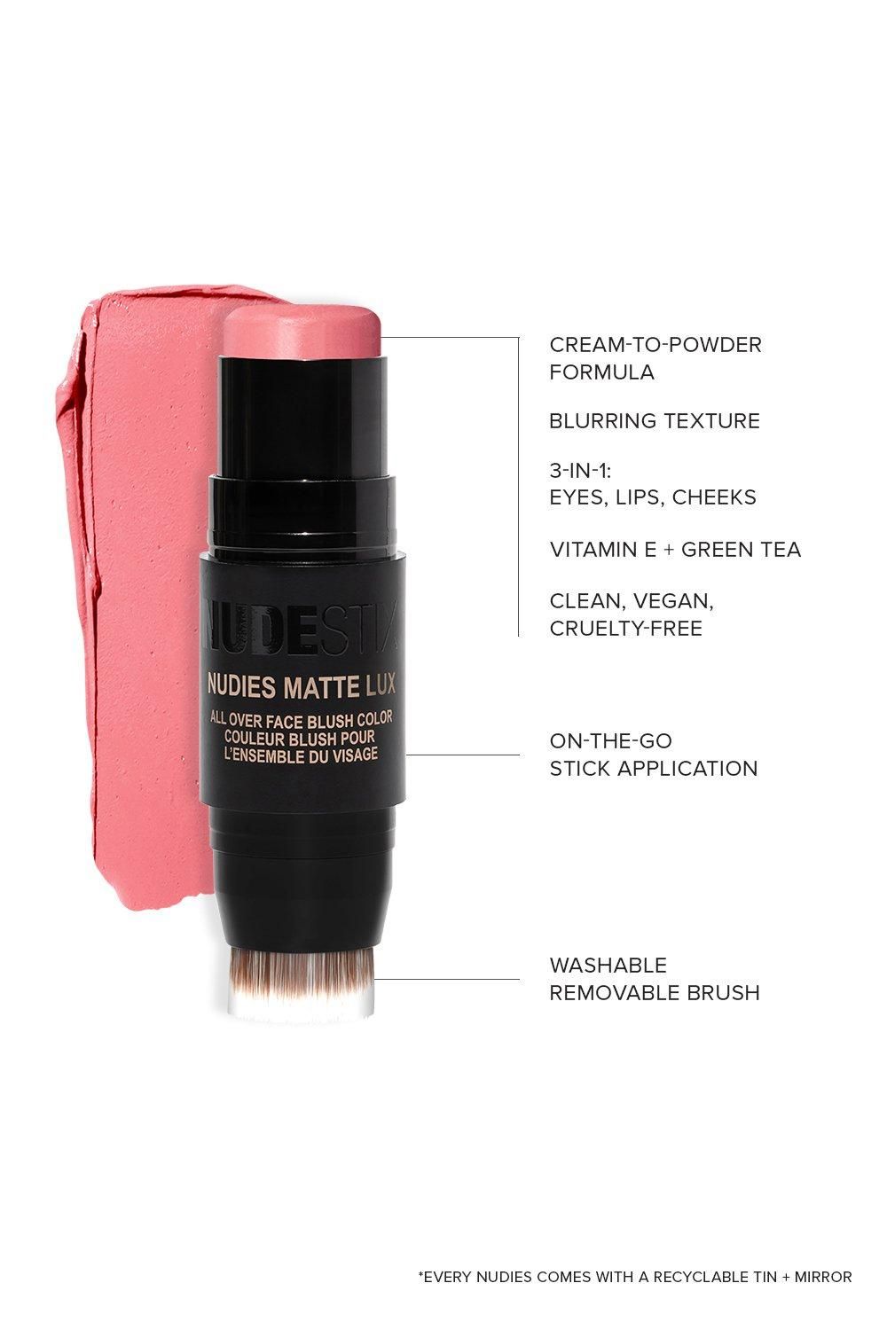 Nudestix Nudies Matte Lux - All Over Face Blush Rosy Posy image 3