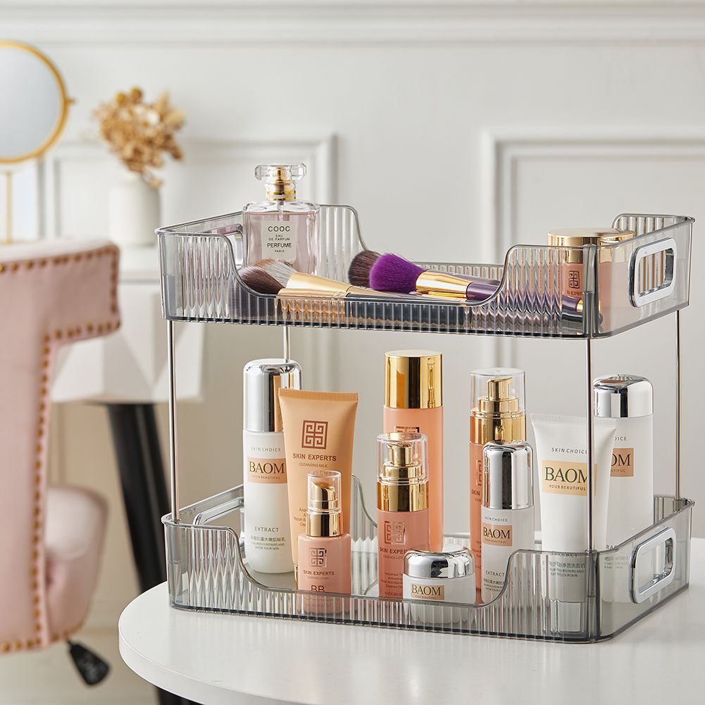 Living and Home 2 Tier Makeup Organizer Rack image 2