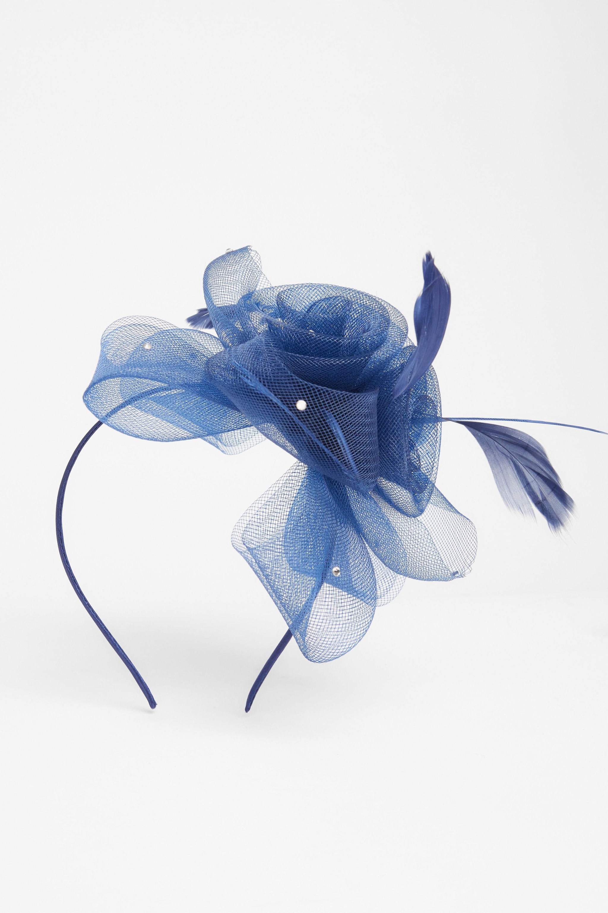 Quiz Navy Flower Headband Fascinator image 2