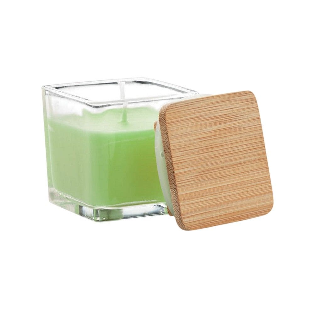 MidOcean Pila Green Apple Square Bamboo Scented Candle image 2