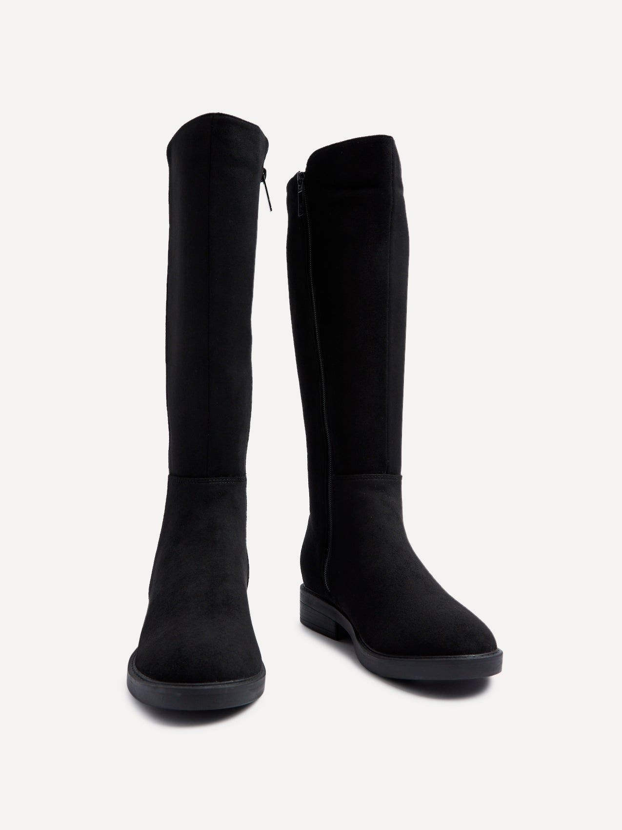 Linzi Knight Black Faux Suede High Leg Boot image 3