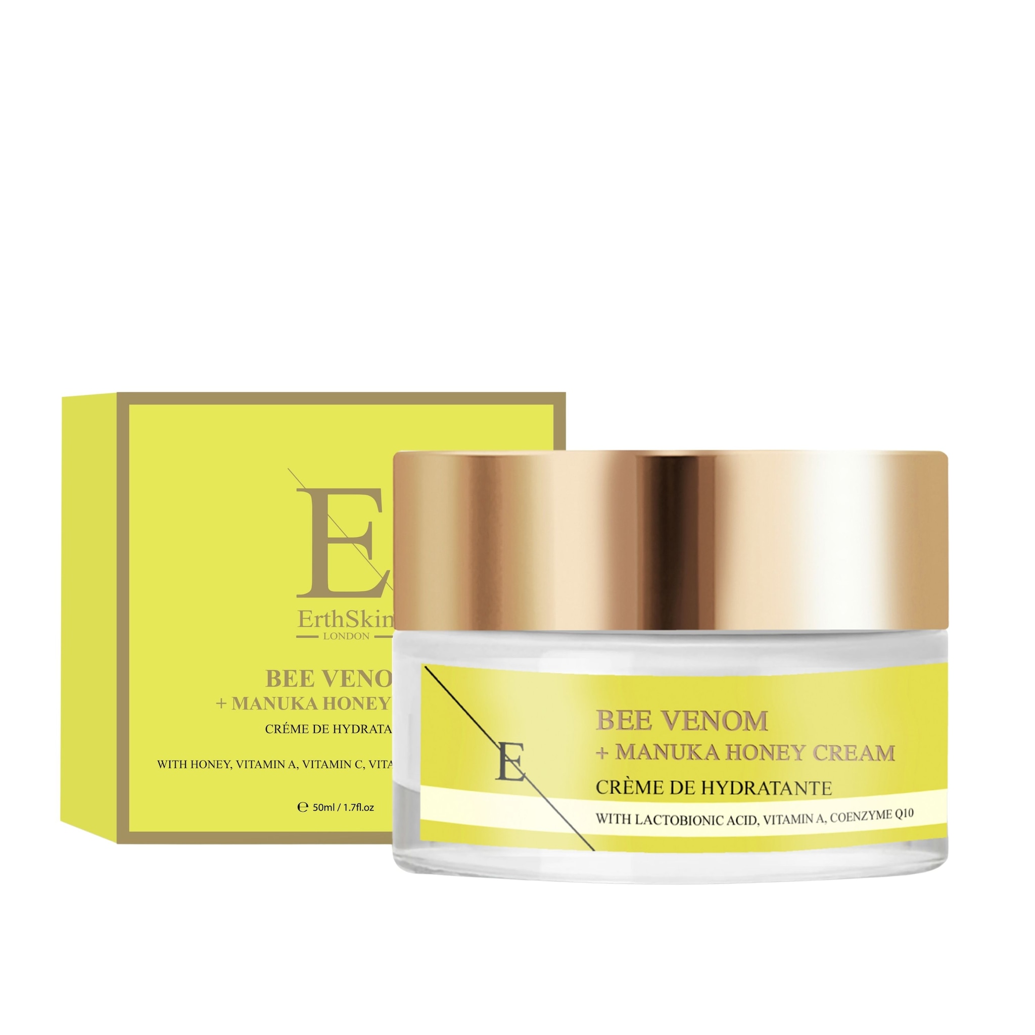 Erth Skin London Age-Defying Power Duo Bee Venom & Manuka Honey Elixir Serum 60ml + SPF 50 Collagen Day Cream 50ml image 5