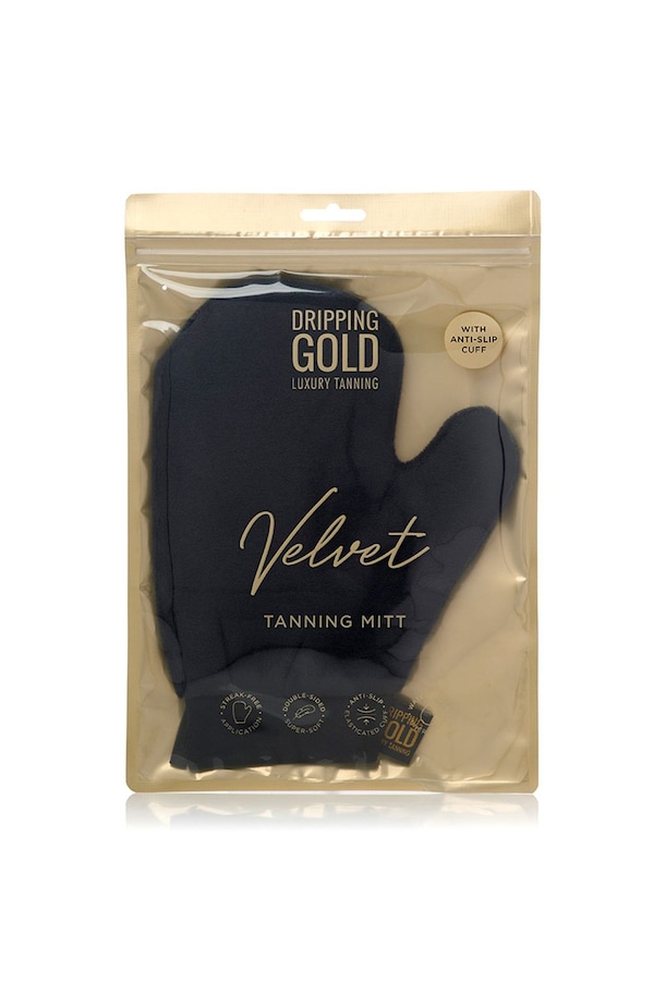 Dripping Gold Luxury Tanning Mitt Black