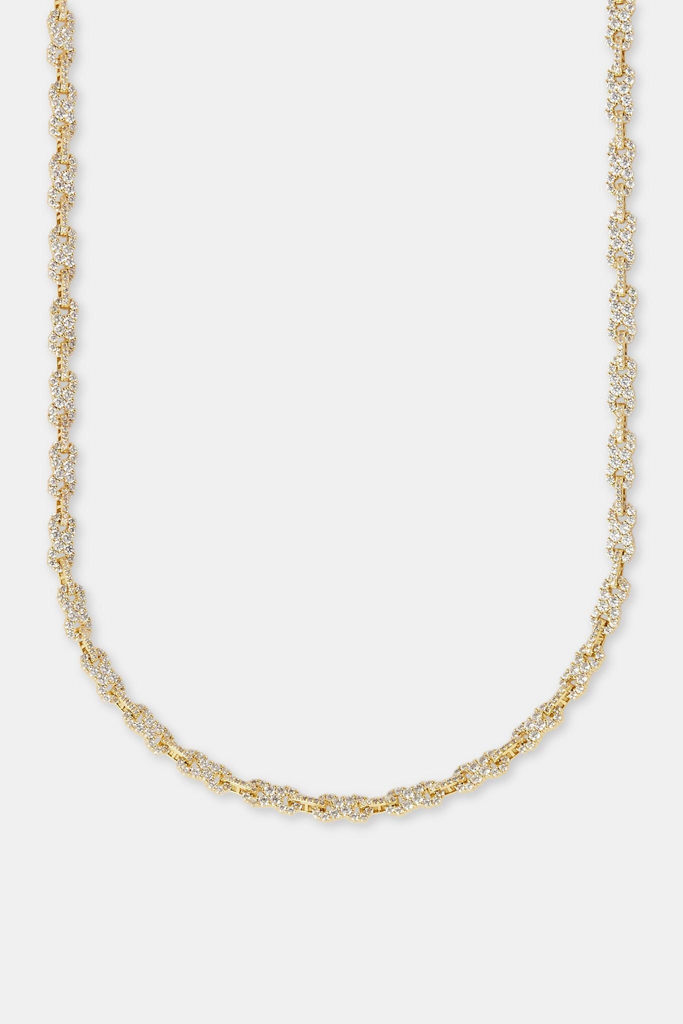 Cernucci Iced Infinity Link Chain - Gold - 6mm image 2