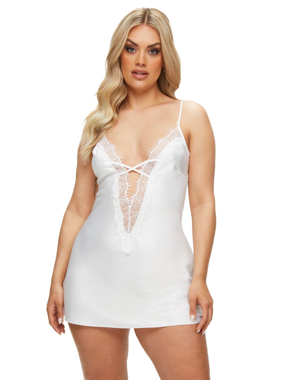 Ann Summers Cherryann Satin Chemise Ivory image 5